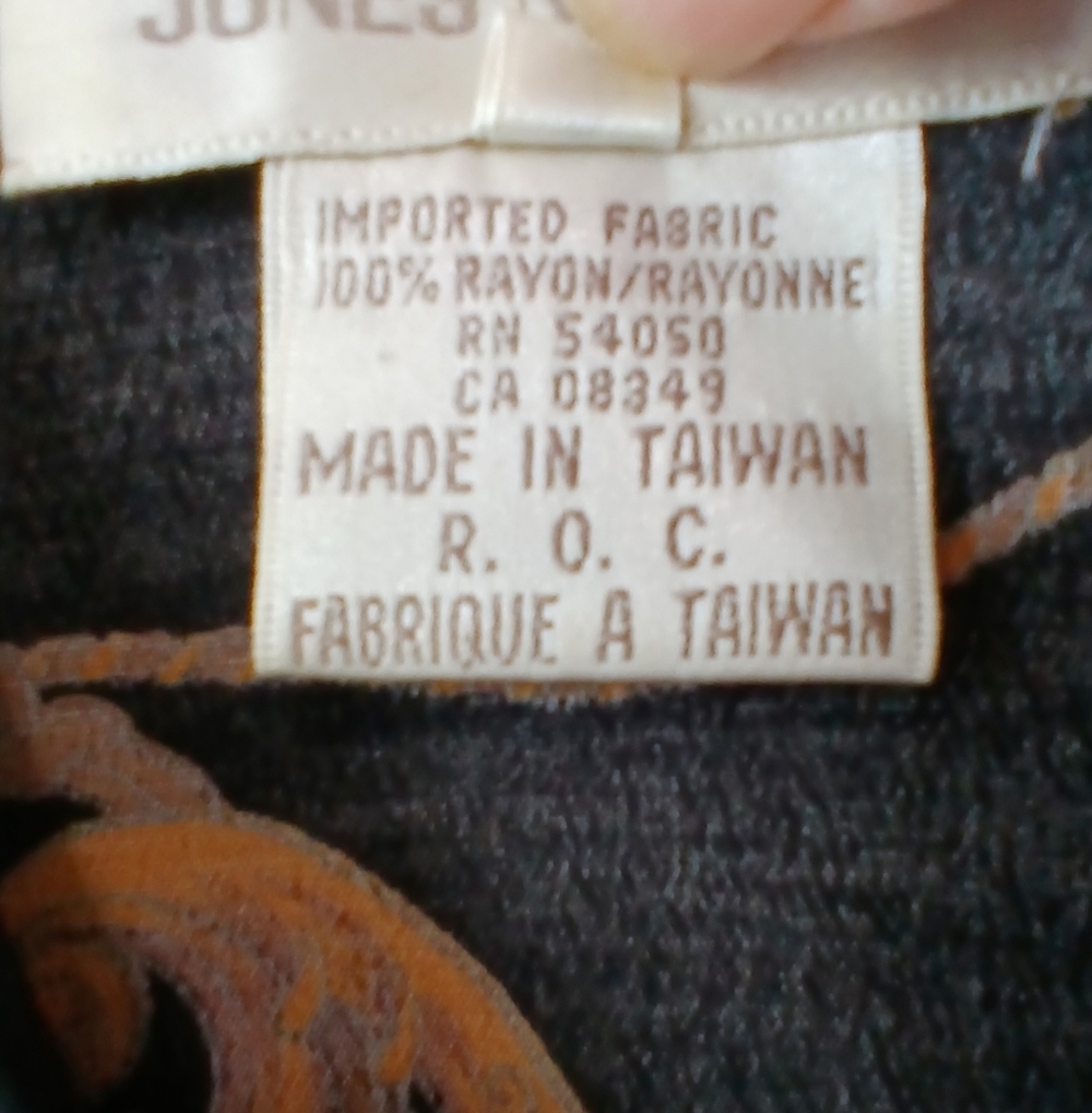 Vintage Jones New York Baroque Shirt Women 10 Old Money Dark Academia Equestrian - Picture 4 of 7
